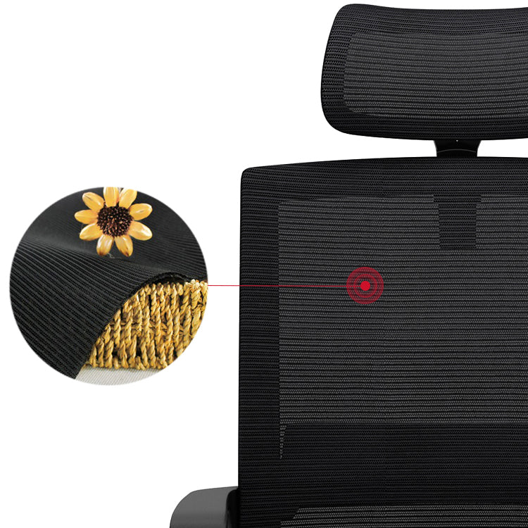 Silla de oficina de estilo moderno brazos fijos sin silla de escritorio angustiante