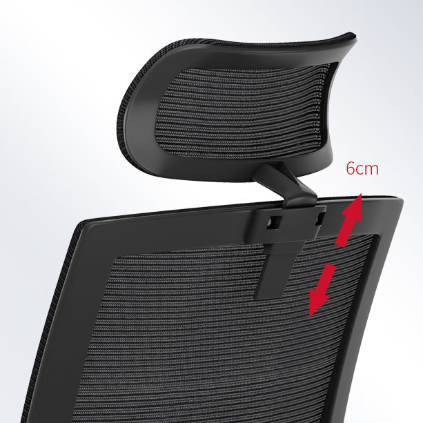 Silla de oficina de estilo moderno brazos fijos sin silla de escritorio angustiante