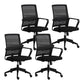 Contemporary Style Office Chair Lumbar Support Mesh Desk Chair