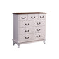 Modern Style White Wooden Chest Bedside Storage Chest with Multi Drawers