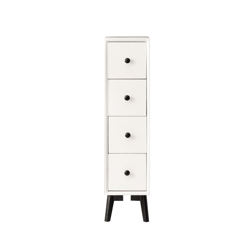 Modern Wooden Lingerie Chest Bedside Vertical Storage Chest in White and Brown Clearhalo 'Bedroom Furniture' 'Dressers & Chests' 'dressers_chests' 'furn' 'furn_dressers_chests' 'Furniture' 5440415