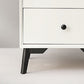 Modern Wooden Lingerie Chest Bedside Vertical Storage Chest in White and Brown Clearhalo 'Bedroom Furniture' 'Dressers & Chests' 'dressers_chests' 'furn' 'furn_dressers_chests' 'Furniture' 5440417