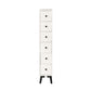 Modern Wooden Lingerie Chest Bedside Vertical Storage Chest in White and Brown 8"L x 16"W x 44.5"H White Clearhalo 'Bedroom Furniture' 'Dressers & Chests' 'dressers_chests' 'furn' 'furn_dressers_chests' 'Furniture' 5440418