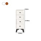 Modern Wooden Lingerie Chest Bedside Vertical Storage Chest in White and Brown Clearhalo 'Bedroom Furniture' 'Dressers & Chests' 'dressers_chests' 'furn' 'furn_dressers_chests' 'Furniture' 5440433