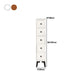 Modern Wooden Lingerie Chest Bedside Vertical Storage Chest in White and Brown Clearhalo 'Bedroom Furniture' 'Dressers & Chests' 'dressers_chests' 'furn' 'furn_dressers_chests' 'Furniture' 5440435