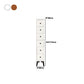 Modern Wooden Lingerie Chest Bedside Vertical Storage Chest in White and Brown Clearhalo 'Bedroom Furniture' 'Dressers & Chests' 'dressers_chests' 'furn' 'furn_dressers_chests' 'Furniture' 5440438
