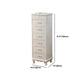 White Vertical Lingerie Chest Modern Solid Wood Storage Chest Dresser