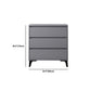 16" D Modern Storage Chest Wooden Storage Chest Dresser in White and Grey
