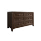 Traditional Style Chest Brown Bedroom Storage Chest with Multi Drawers