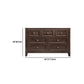 Traditional Style Chest Brown Bedroom Storage Chest with Multi Drawers