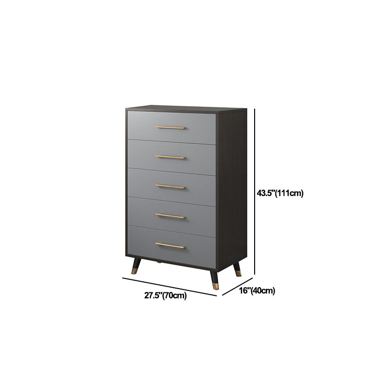 Traditionele stijl borstgrijs slaapkamer opbergkist met 3 / 4/5 laden