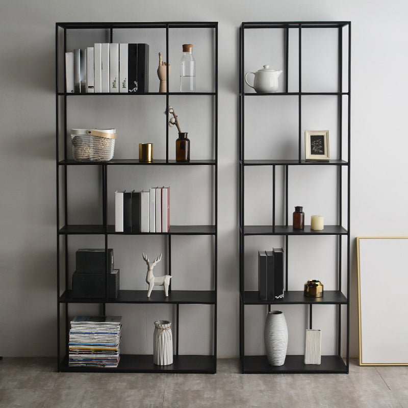 Modern Style Bookcase Open Back Metal Bookshelf for Home Office Clearhalo 'Bookcases' 'furn' 'furn_bookcases' 'Furniture' 'Office Furniture' 5440741