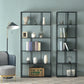 Modern Style Bookcase Open Back Metal Bookshelf for Home Office
