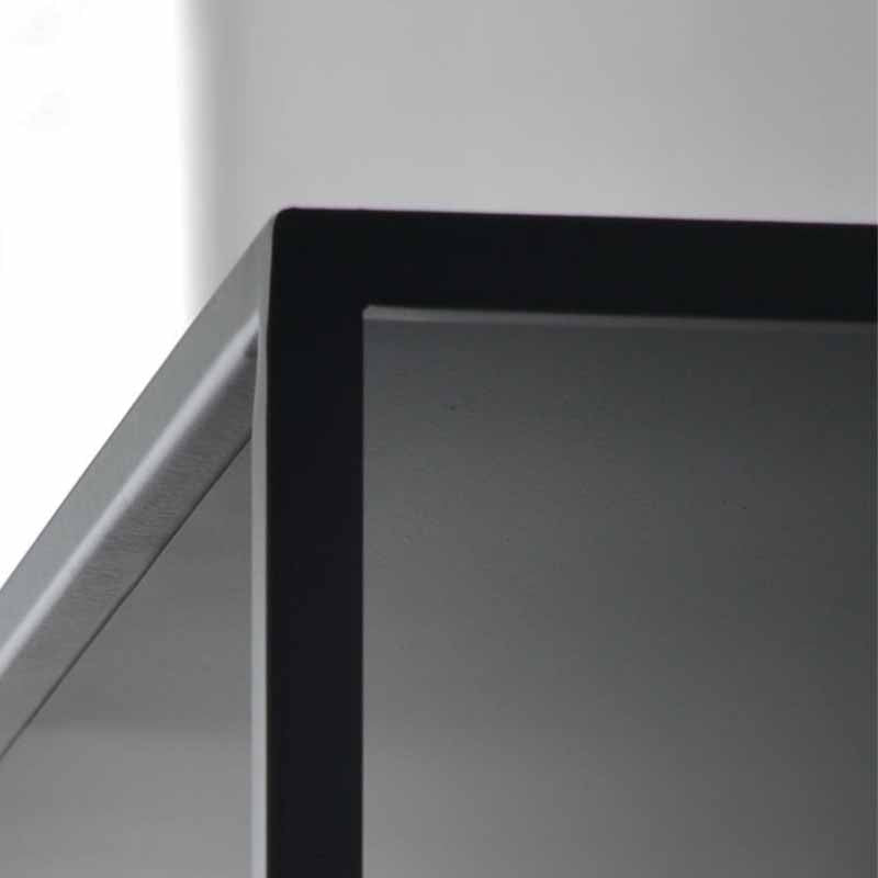 Modern Style Bookcase Open Back Metal Bookshelf for Home Office