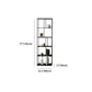Modern Style Bookcase Open Back Metal Bookshelf for Home Office