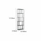 Modern Style Bookcase Open Back Metal Bookshelf for Home Office