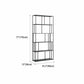 Modern Style Bookcase Open Back Metal Bookshelf for Home Office
