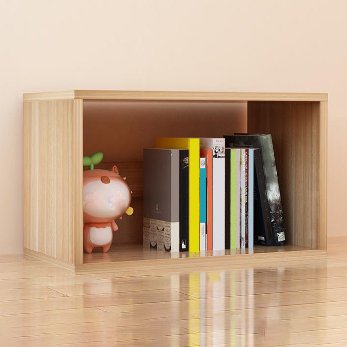 11"H Modern Style Bookcase Wood Open Back Bookshelf for Home Office Natural Clearhalo 'Bookcases' 'furn' 'furn_bookcases' 'Furniture' 'Office Furniture' 5440817