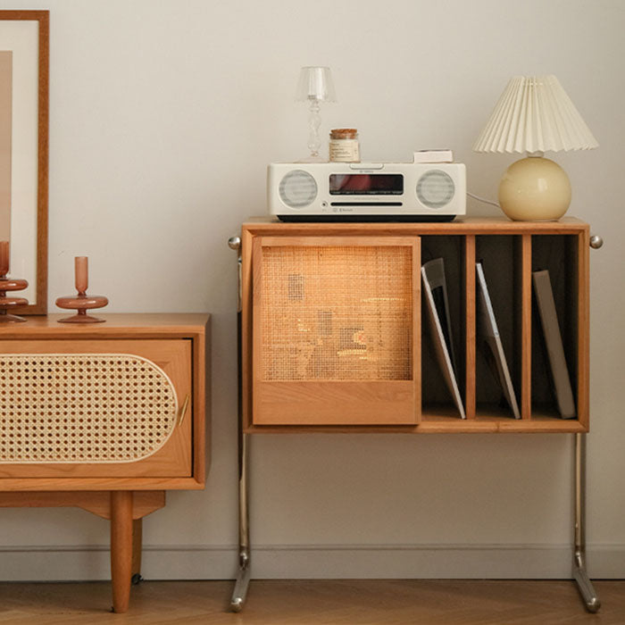 Libreria in stile moderno in legno di pino 28,5 "H chiuso Back Shelf per Home Office