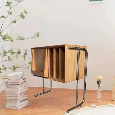 Libreria in stile moderno in legno di pino 28,5 "H chiuso Back Shelf per Home Office