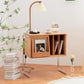Libreria in stile moderno in legno di pino 28,5 "H chiuso Back Shelf per Home Office