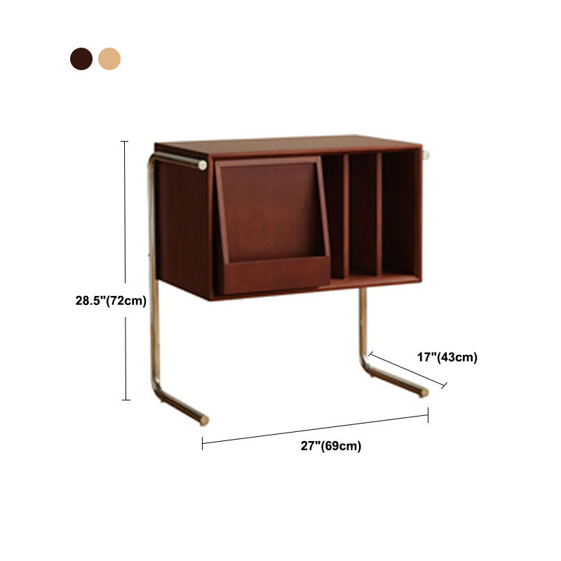 Libreria in stile moderno in legno di pino 28,5 "H chiuso Back Shelf per Home Office