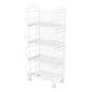 Modern Metal Bookcase, Geometric Bookshelf for Any Room, 17" L X 10.5" W