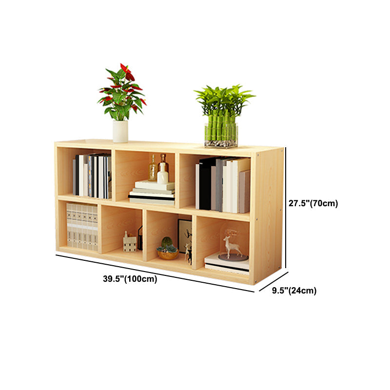 Libreria moderna in legno, libreria geometrica per qualsiasi stanza, 9,5 "W