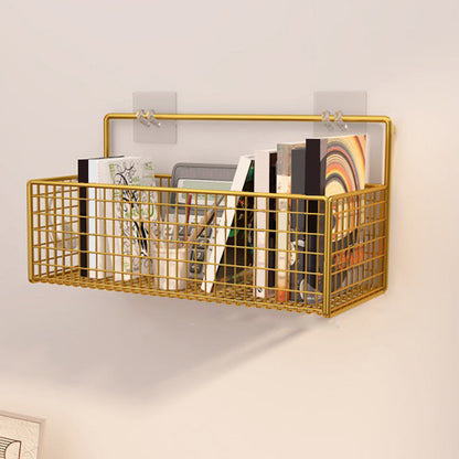 Libreria moderna in metallo galleggiante in metallo da 6 pollici a parete montata