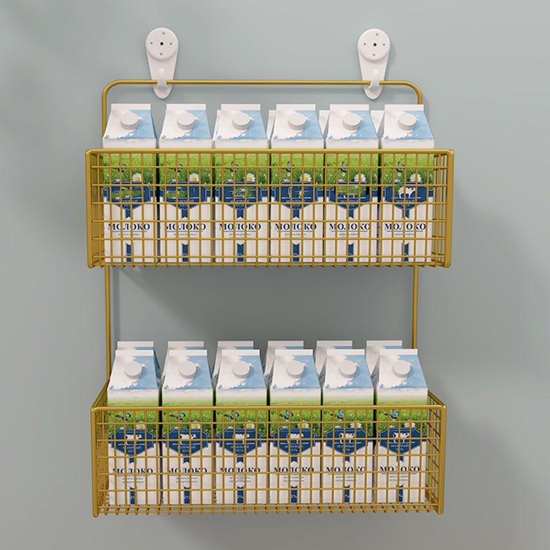 Libreria moderna in metallo galleggiante in metallo da 6 pollici a parete montata