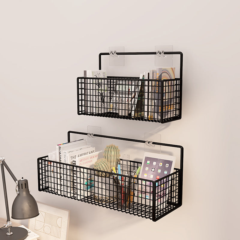 Libreria moderna in metallo galleggiante in metallo da 6 pollici a parete montata