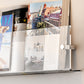 Modern Floating Book Shelf 5.9"H Acrylic Wall Mounted Bookcase