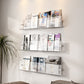 Modern Floating Book Shelf 5.9"H Acrylic Wall Mounted Bookcase