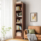 Closed Wooden Bookcase Modern Minimalist Home Corner Bookshelf