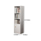 Closed Wooden Bookcase Modern Minimalist Home Corner Bookshelf