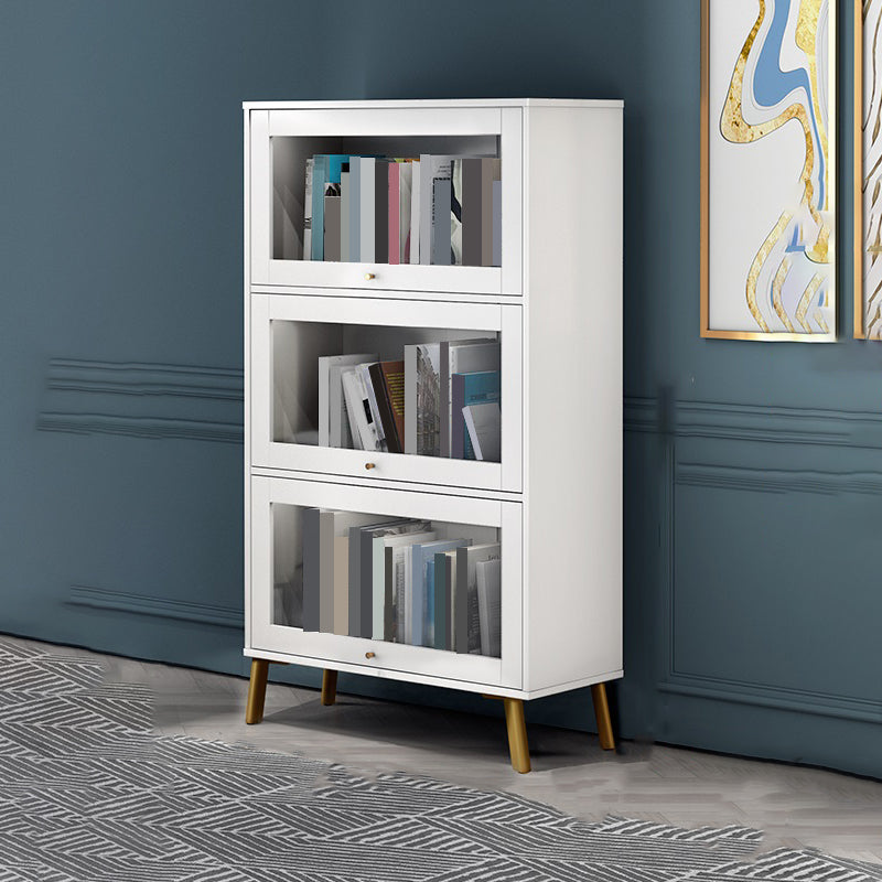 Libreria moderna in legno, libreria geometrica per qualsiasi stanza, 12 "W