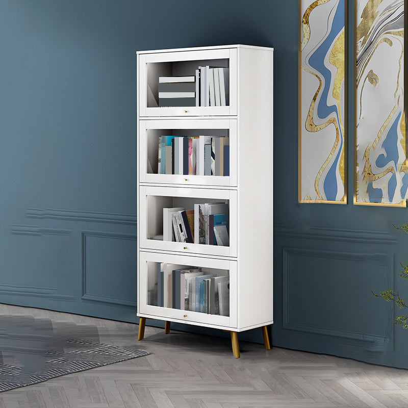 Libreria moderna in legno, libreria geometrica per qualsiasi stanza, 12 "W