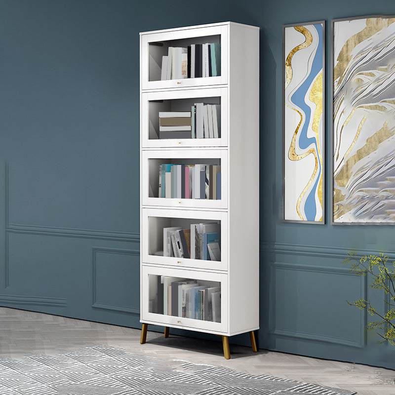 Libreria moderna in legno, libreria geometrica per qualsiasi stanza, 12 "W