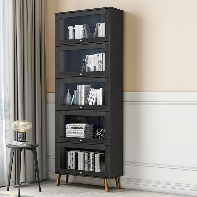 Libreria moderna in legno, libreria geometrica per qualsiasi stanza, 12 "W