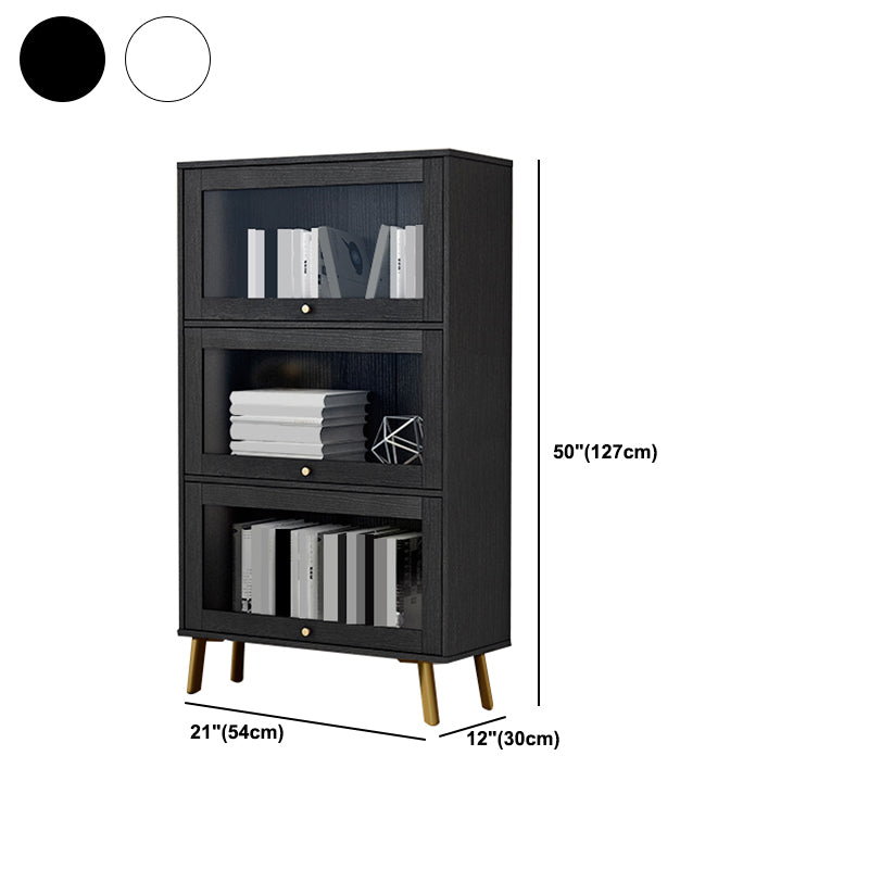 Libreria moderna in legno, libreria geometrica per qualsiasi stanza, 12 "W