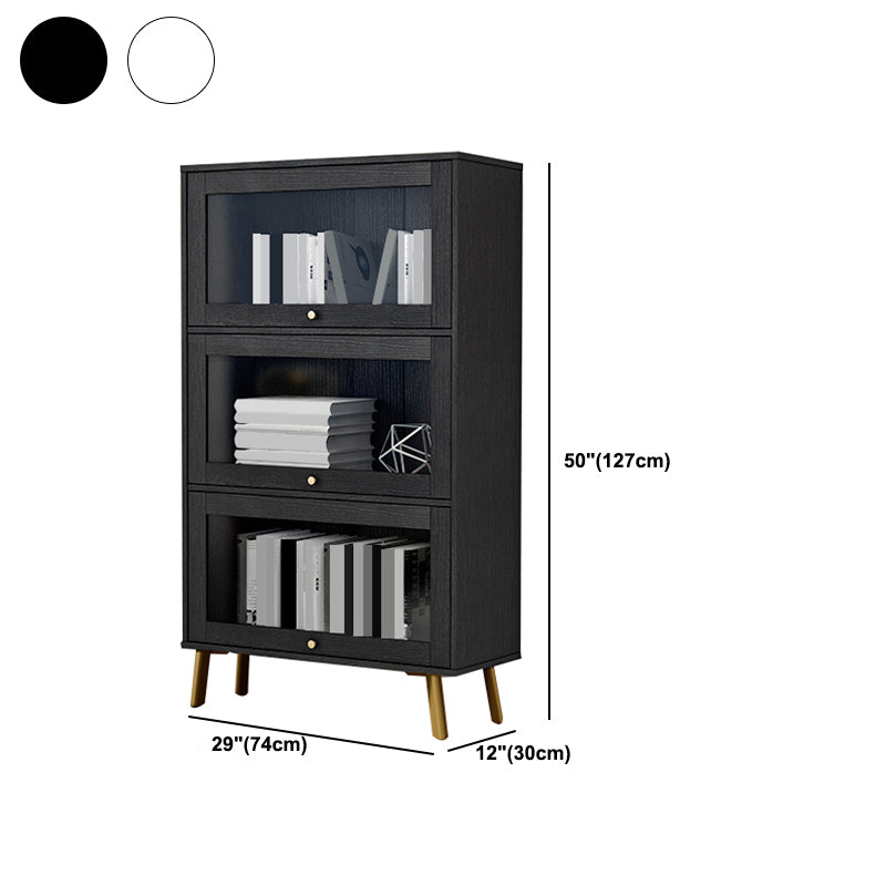 Libreria moderna in legno, libreria geometrica per qualsiasi stanza, 12 "W