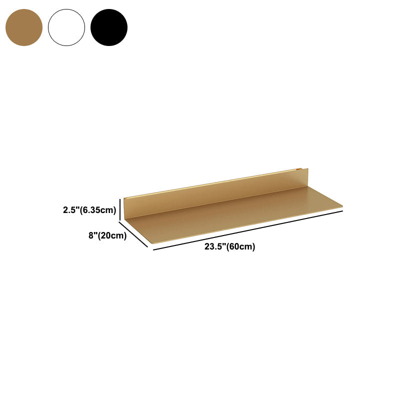 Modern Metal Floating Bookcase 2.36" H Living Room Book Shelf