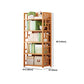 Modern Style Bamboo Bookcase Geometric Bookshelf for Any Room