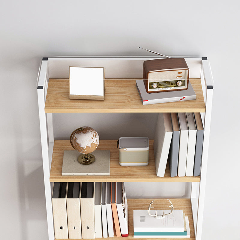 Estantería de madera abierta estantería multicapa de casa minimalista moderna