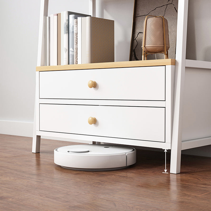 Estantería de madera abierta estantería multicapa de casa minimalista moderna