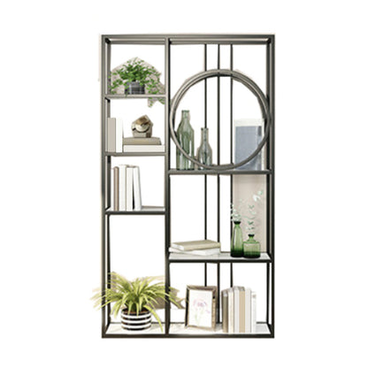 Metal Rectangle Storage Bookshelf Scandinavian Home Office Bookcase
