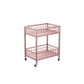 Open Back Metal Bookshelf Nordic Storage Bookcase with Casters
