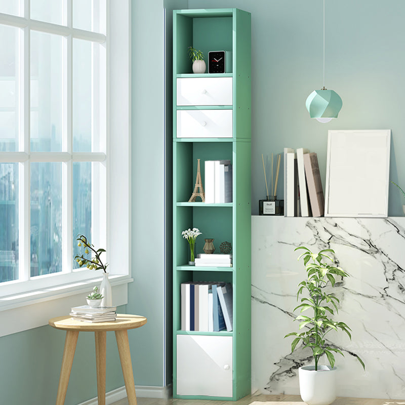 Modern Wood Bookcase, Geometric Bookshelf for Any Room, 13" L X 9.5" W