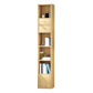 Modern Wood Bookcase, Geometric Bookshelf for Any Room, 13" L X 9.5" W