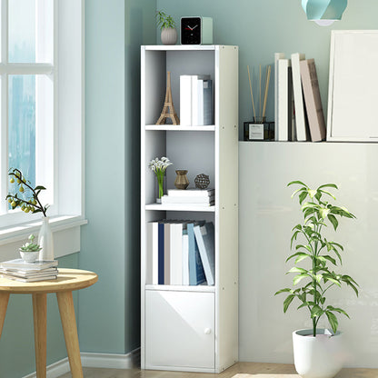 Modern Wood Bookcase, Geometric Bookshelf for Any Room, 13" L X 9.5" W